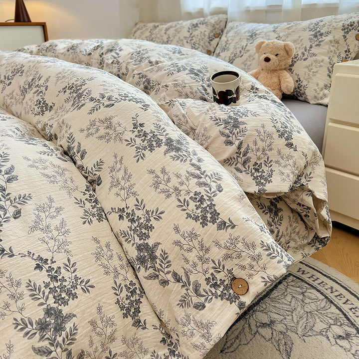 Floral Patterned Duvet Cover Set