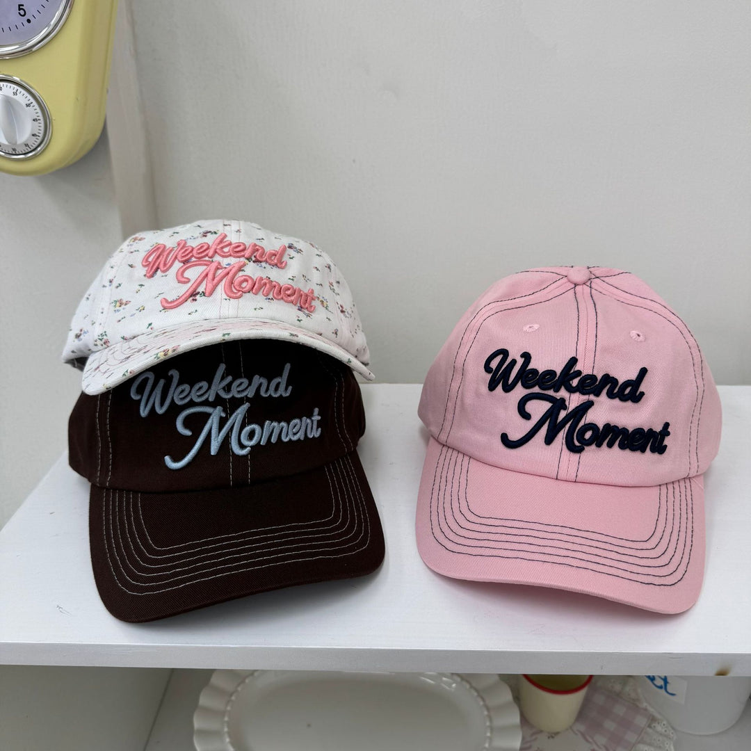 Women's Casual Cotton Baseball Cap with Embroidered Phrase Stornfield