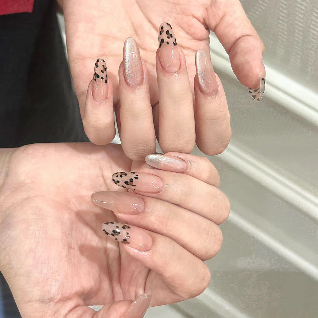 Artistic Glitter-Accent Press-On Nails Stornfield