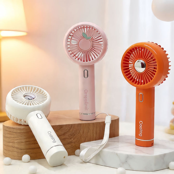 Ladies portable USB hand fan with ergonomic grip and variable speed control Stornfield
