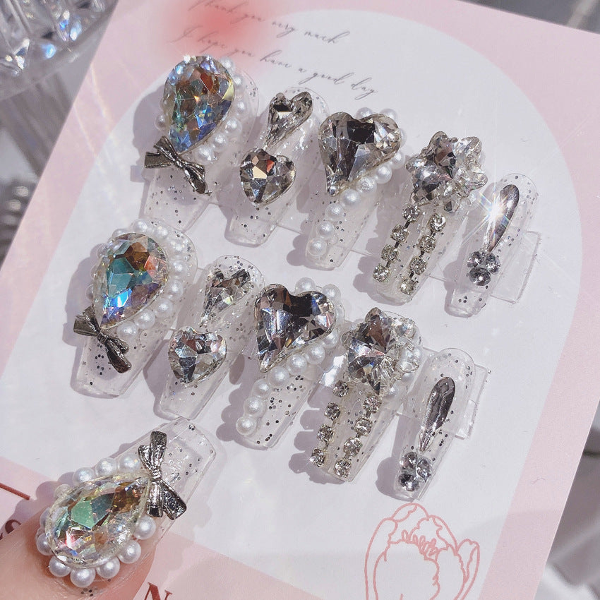 Decorative Crystal Embellished Nail Tips Stornfield