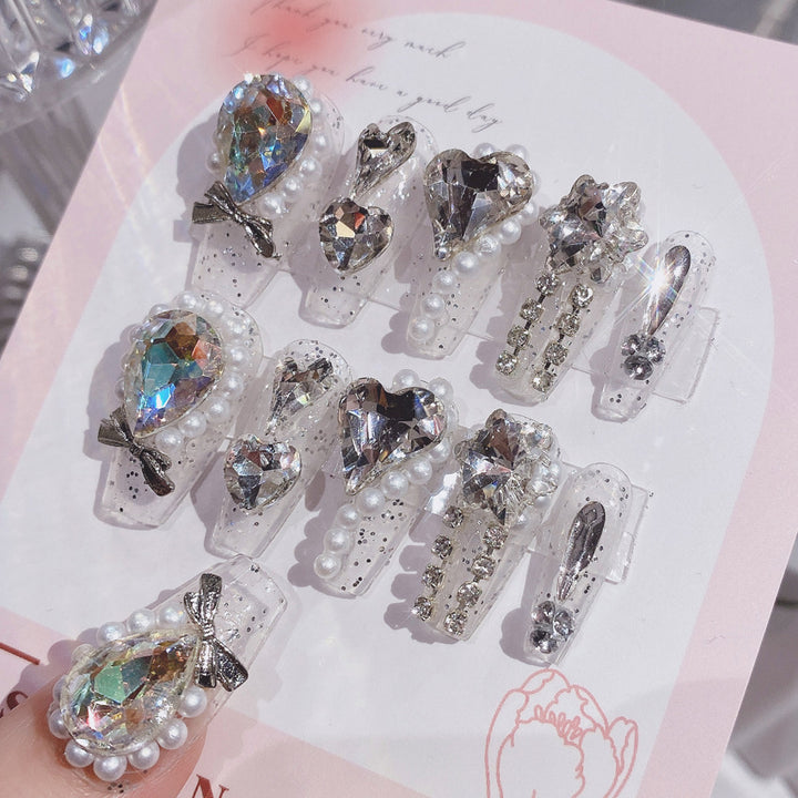 Decorative Crystal Embellished Nail Tips Stornfield