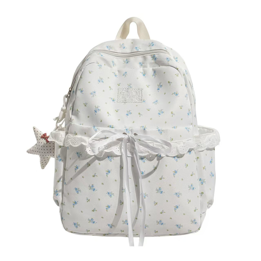 Floral Embroidered Ruffled Backpack Stornfield