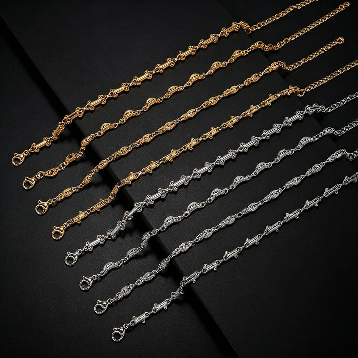 Intricate Textured Chain Bracelet Stornfield