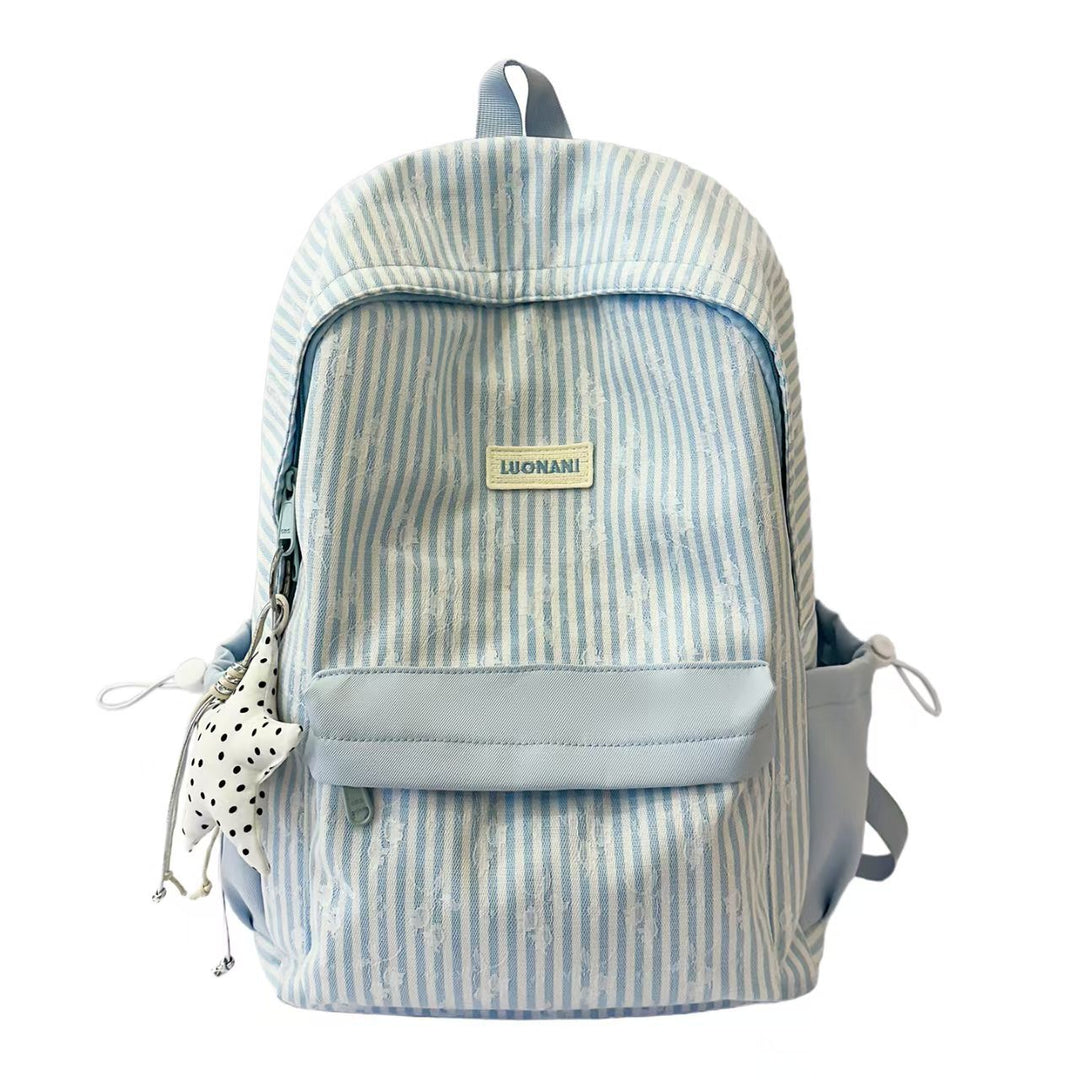 Lightweight Striped Casual Backpack Stornfield