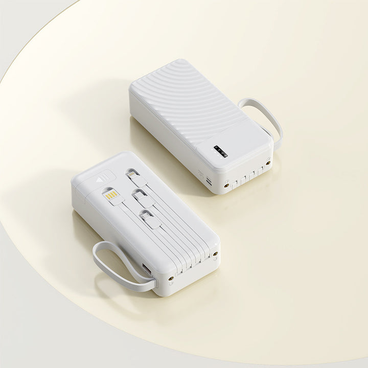 Portable power bank with integrated multifunction charging cable Stornfield