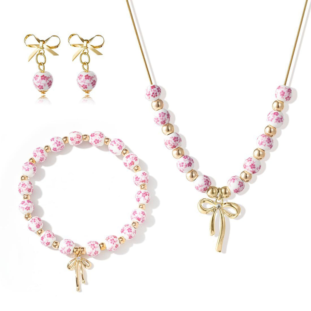 Floral Beaded Charm Bracelet Stornfield