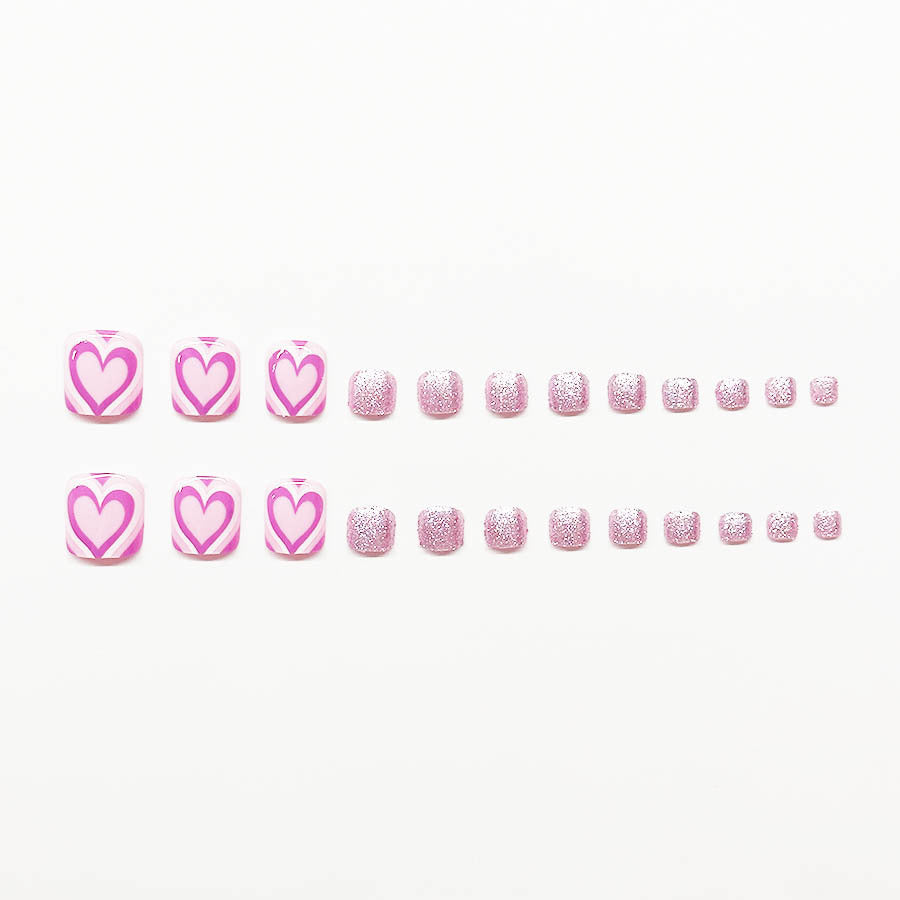 Heart-Themed Nail Art Extensions Stornfield