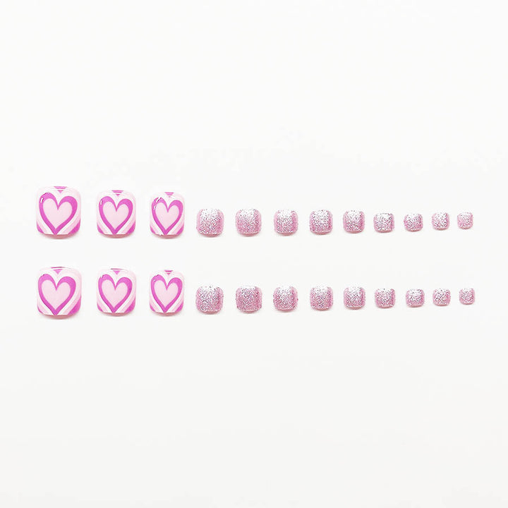 Heart-Themed Nail Art Extensions Stornfield