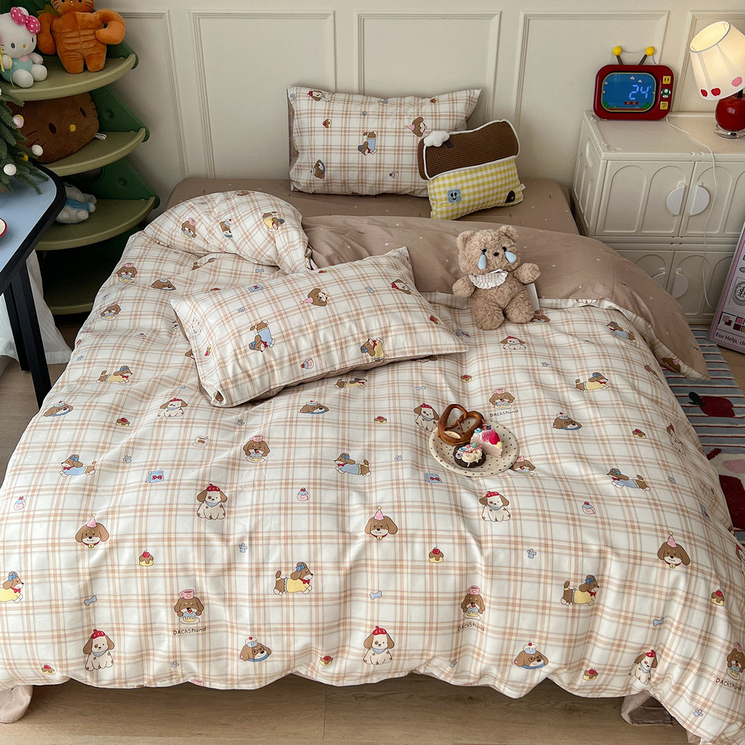 Playful Cartoon-Themed Bedspread Set