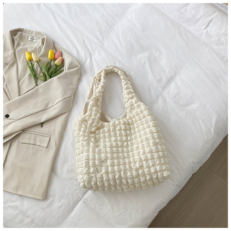 Textured Knit Handbag