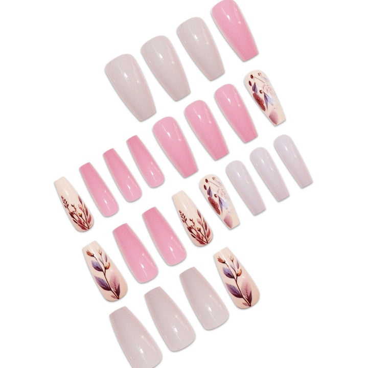 Botanical Floral Press-On Nail Art Stornfield