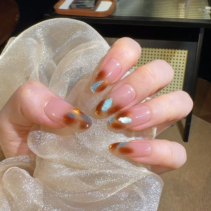 Artistic Gradient Press-On Nail Set Stornfield