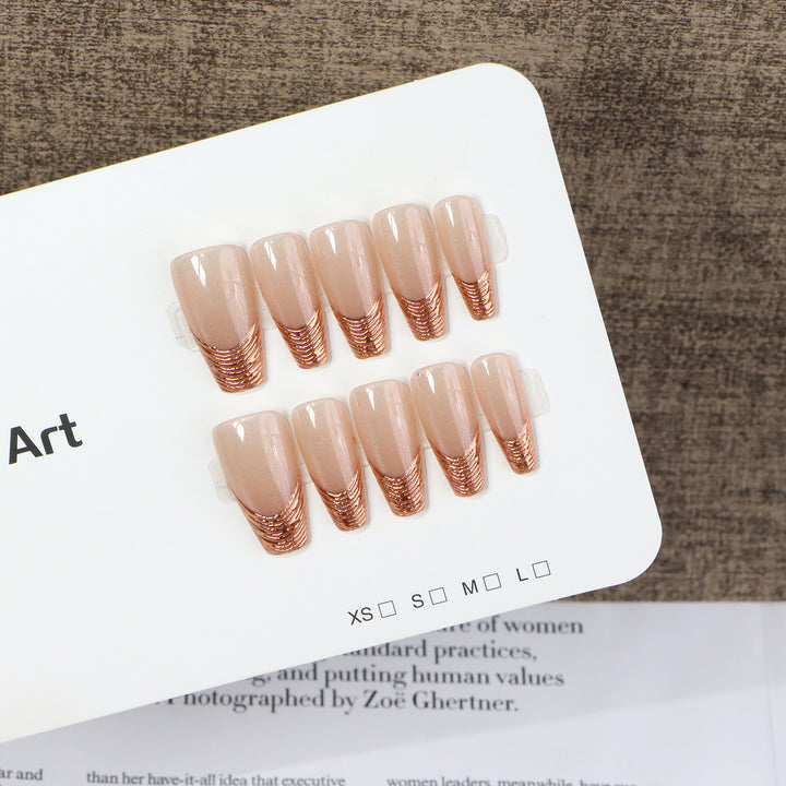 Glamorous French Tip Nail Art Stornfield