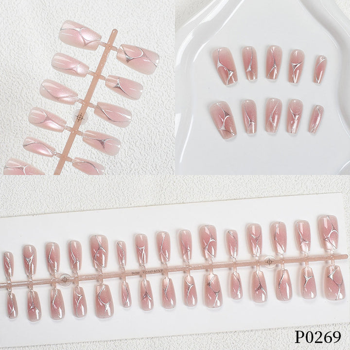 Elegant Artistic Press-On Nail Tips Stornfield