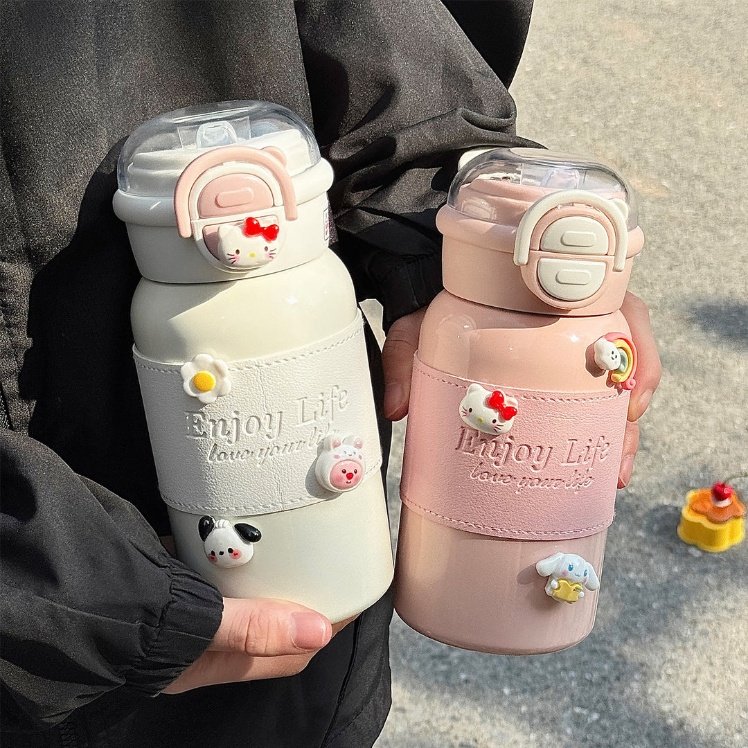 Ladies multifunctional drinking bottle with creative silicone elements Stornfield