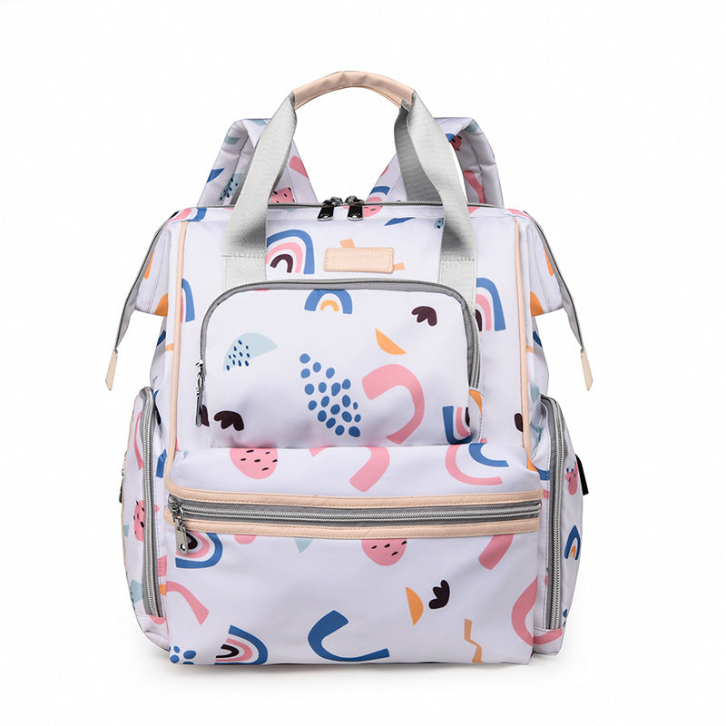 Multi-Functional Patterned Diaper Backpack Stornfield
