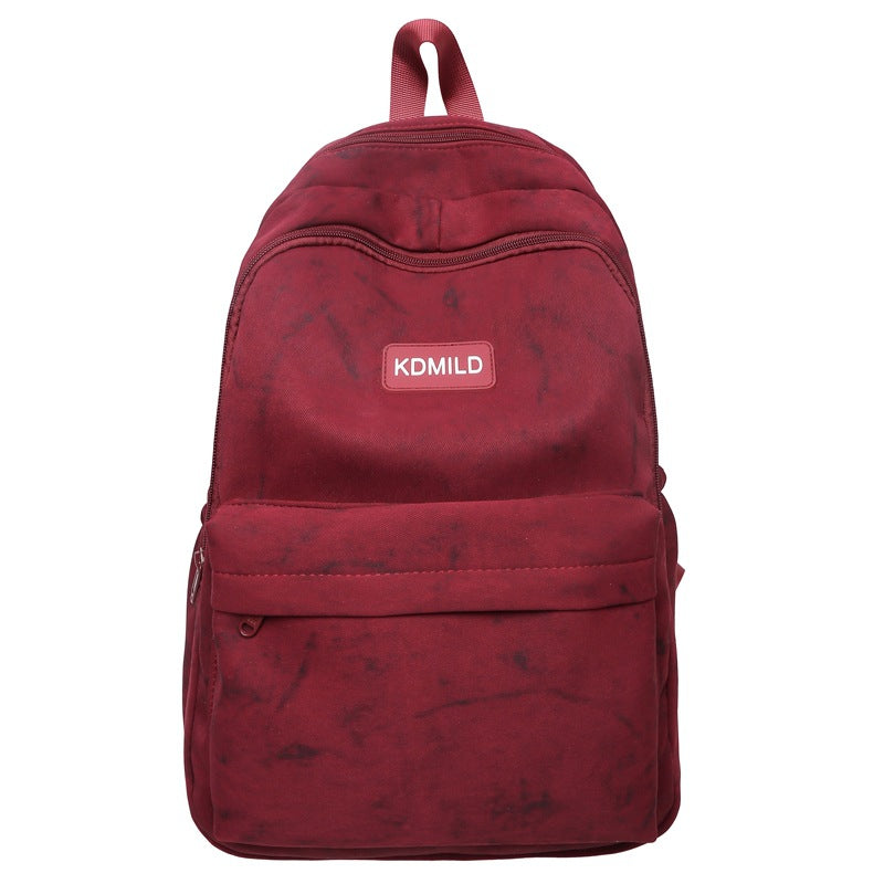Lightweight Textured Canvas School Backpack Stornfield