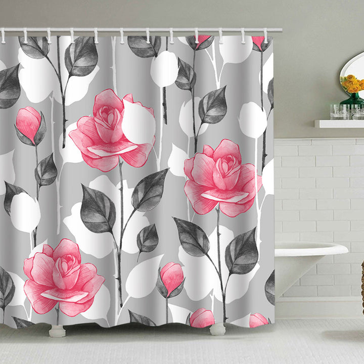 Floral Design Shower Curtain Stornfield
