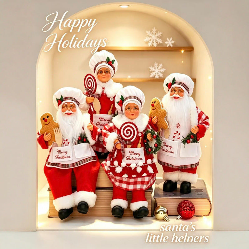 Nostalgic Santa Claus figure with gingerbread cookie mold Stornfield