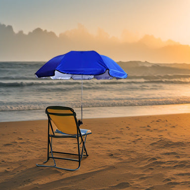 Women's Adjustable Beach Sunshade Umbrella with Ground Anchor Stornfield