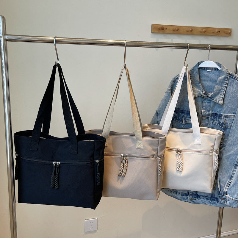 Versatile Zippered Canvas Tote Bag Stornfield