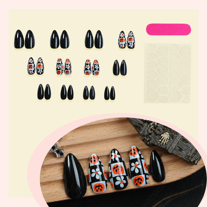 Halloween artificial nail set with creepy design Stornfield