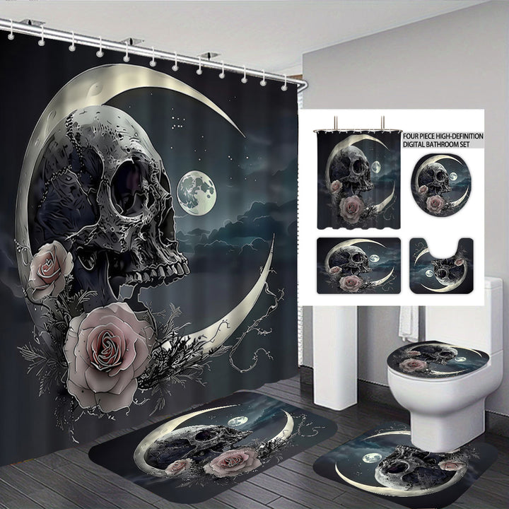 Artistic Skull Themed Bathroom Set Stornfield