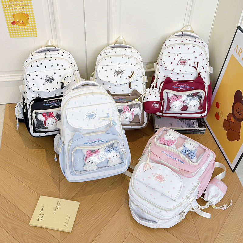 Playful Cat-Ear Design Backpack Stornfield