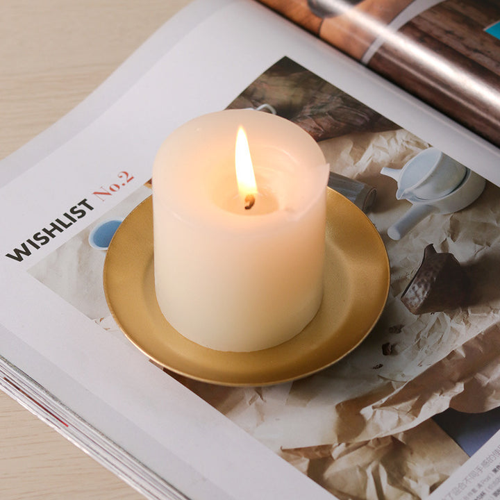 Textured Kernel Sculpted Scented Soy Wax Pillar Candle