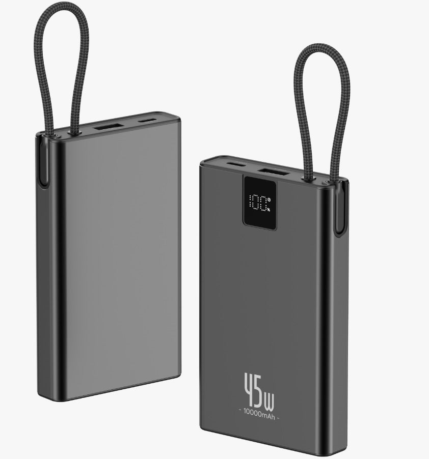 Portable high-performance power bank with smart charging display and USB-C connection Stornfield