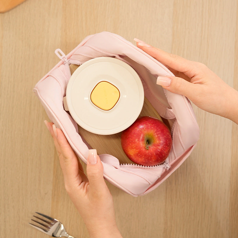 Quilted Insulated Lunch Bag