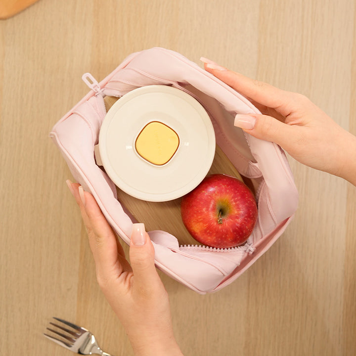 Quilted Insulated Lunch Bag