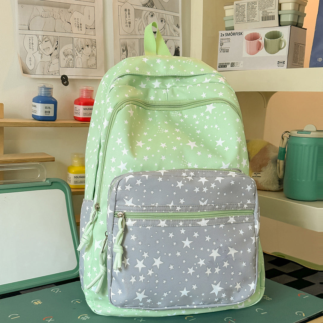 Versatile Multi-Functional Star-Printed Backpack Stornfield