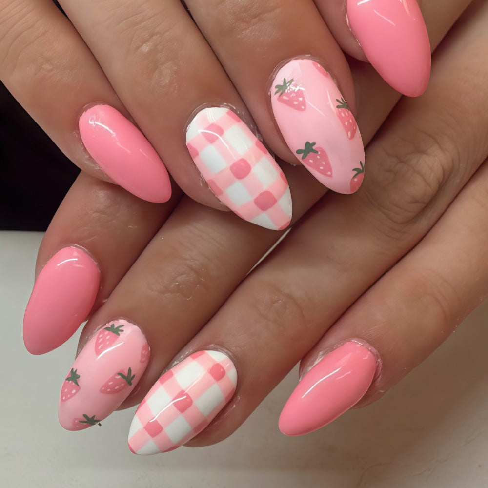 Artificial Nails in Spring Strawberry Design Stornfield