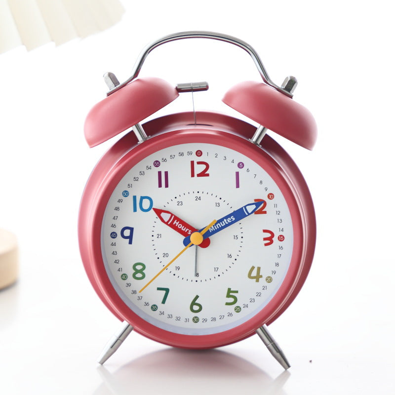 Learning clock with double bell mechanism Stornfield
