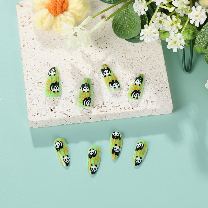 Nail art with cute panda design Stornfield