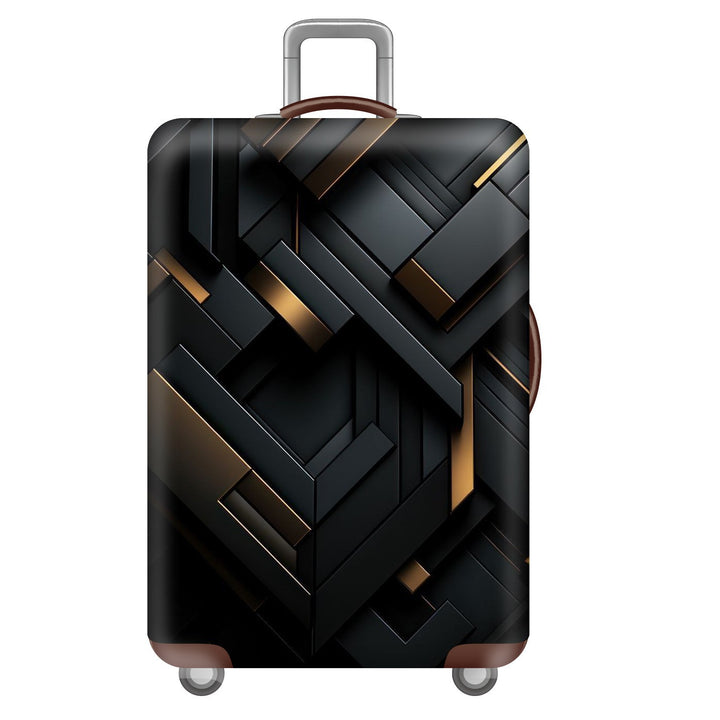 Unisex nan elastic suitcase cover with three-dimensional honeycomb pattern, shock-absorbing stretch protection cover for trolley with zipper Stornfield