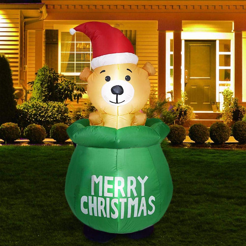 Inflatable Christmas Bear Decoration
