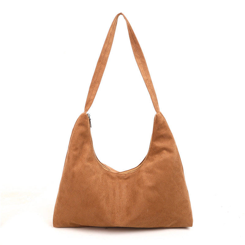 Suede Hobo Handbag