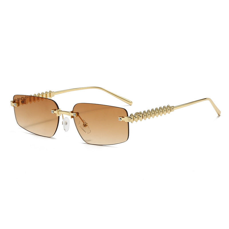 Women's fashion rectangular glasses with extravagant accents Stornfield
