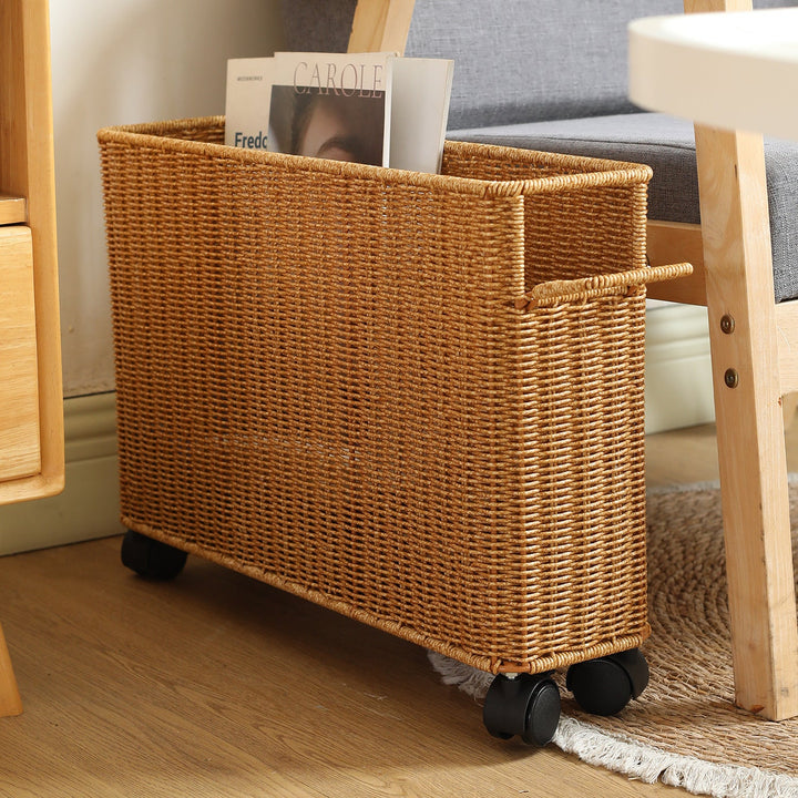 Multi-Functional Woven Storage Cart with Wheels Stornfield