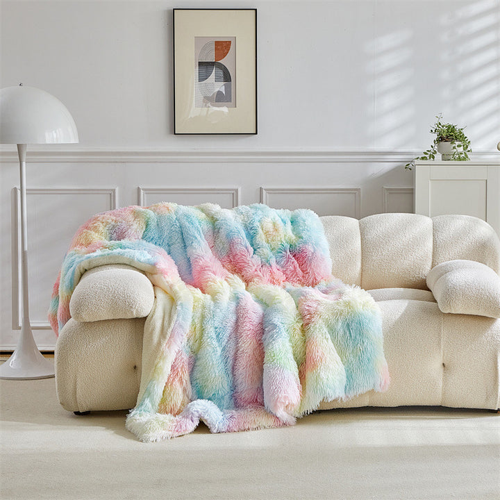 Luxurious Faux Fur Throw Blanket Stornfield