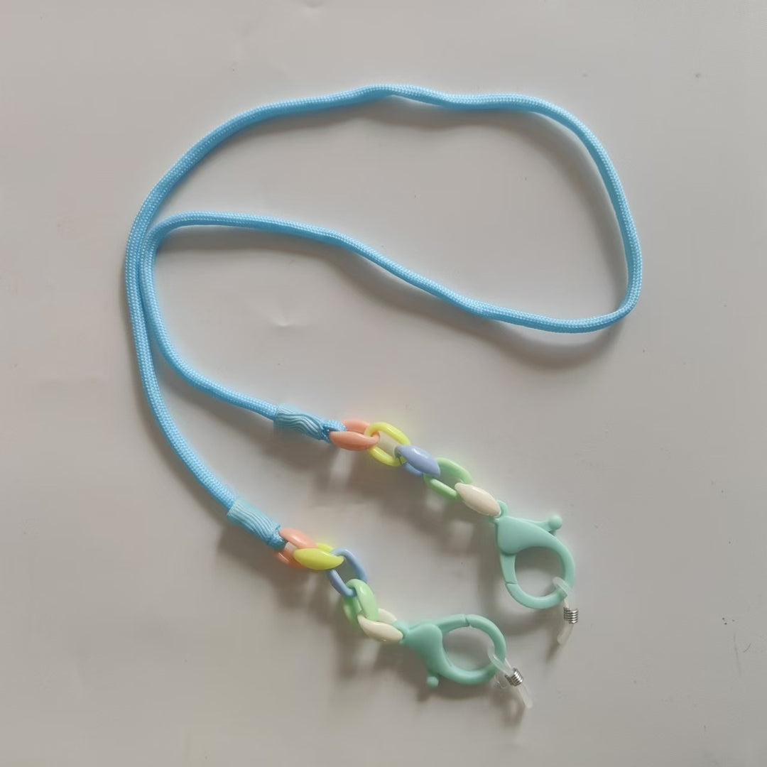 Glasses holder chain with Colorful beads and sturdy clips Stornfield