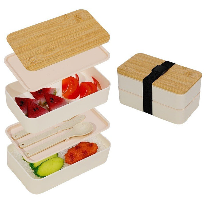 Multi-Layered Bamboo Lunch Container