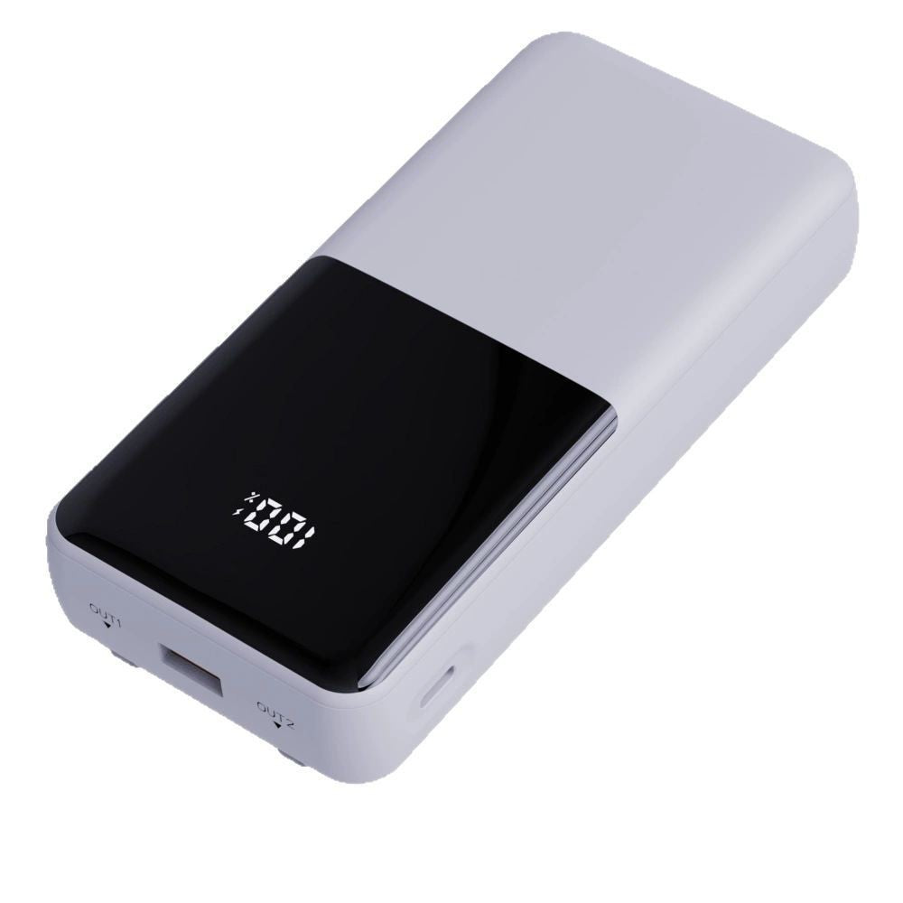 Portable power bank with integrated charging station and digital display Stornfield