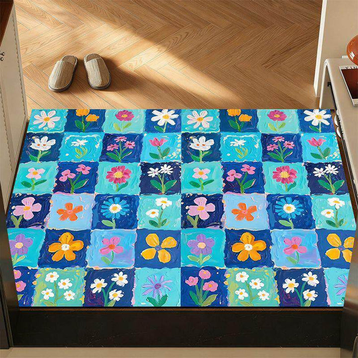 Playful Cartoon-Themed Welcome Mat