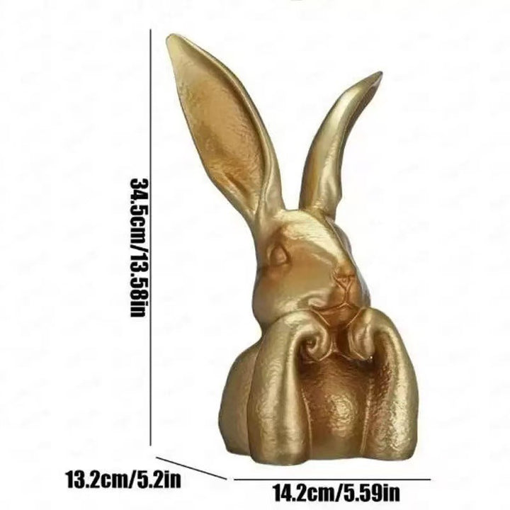 Decorative Golden Rabbit Sculpture Stornfield