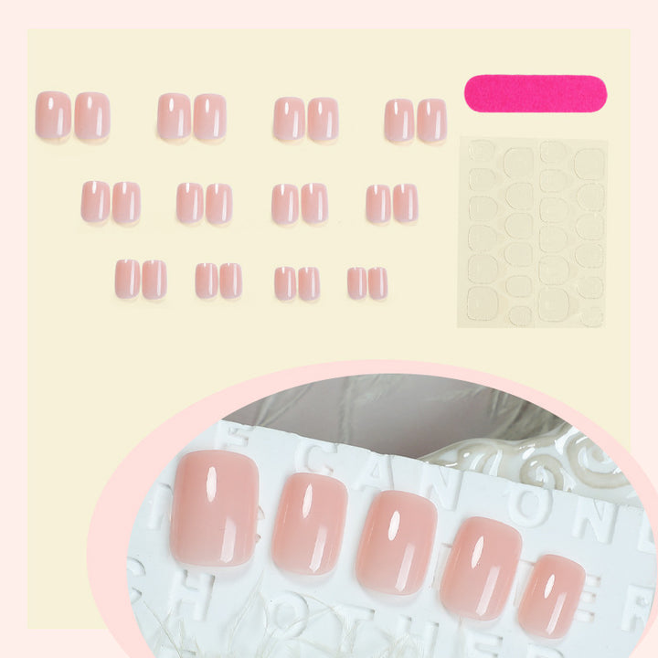 Classic Short Square Press-On Nail Set Stornfield