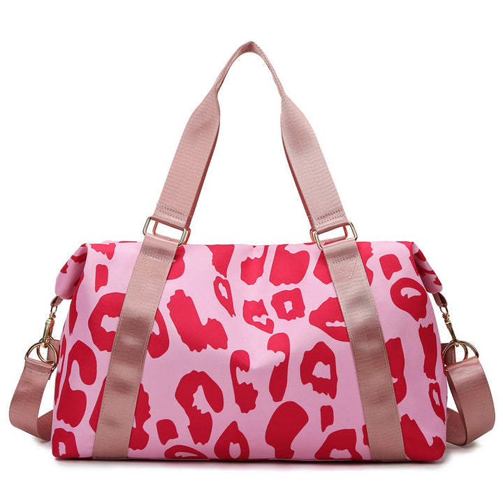 Sporty travel bag with modern leopard pattern Stornfield
